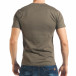 Мъжка зелена тениска с апликирани надписи tsf020218-12 3