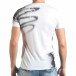 Мъжка бяла тениска с контрастна щампа tsf140416-75 3