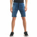 Мъжки сини шорти с ефект на дънки с допълнителни шевове it140317-109 2