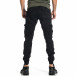 Мъжки черен карго панталон Jogger & Big Size tr270421-12 3