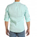 Мъжка ленена риза цвят мента it240621-30 3