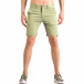 Мъжки зелени къси панталони с италиански джобове ca050416-63 2