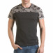 Мъжка сива тениска с камуфлажна част на раменете il170216-46 2