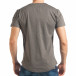 Мъжка сива тениска Slim fit с малки прокъсвания tsf020218-44 3