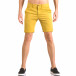 Мъжки жълти къси панталони с италиански джобове ca050416-59 2