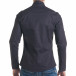 Мъжка тъмно синя риза с контрастен принт tsf070217-10 3