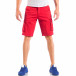 Мъжки червени къси панталони с карго джобове it050618-28 3