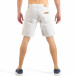 Мъжки бели къси дънки с маншети it260318-122 3