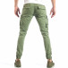 Мъжки зелен карго панталон с кръпки it040518-22 3