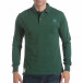 Мъжка зелена блуза с яка с лого на гърдите it160817-86 2
