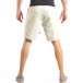 Мъжки бежови къси панталони от лен it040518-61 3