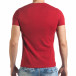 Мъжка червена тениска с рокерска щампа il140416-52 3