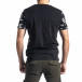 Мъжка черна тениска с принт tr010221-13 3