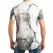 Мъжка бяла дълга тениска с флорален принт tsf020218-24 3
