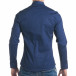 Мъжка синя риза с двуцветен принт tsf070217-1 3
