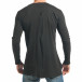 Мъжка черна блуза с декоративни скъсвания it290118-103 3