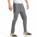 Мъжки сиви леки панталони с колан шнур it260318-109 3
