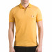 Мъжка жълта тениска с яка с лого il170216-40 2