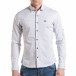 Мъжка бяла риза с червени точки и сини декорации tsf070217-3 2