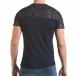 Мъжка синя тениска с камуфлажна част на раменете il170216-47 3