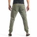 Мъжки зелен карго панталон с малки детайли по плата it290118-26 4