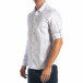 Мъжка бяла риза с принт на малки триъгълничета tsf270917-3 4