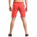Мъжки червен къс панталон с плетен колан ca050416-55 3