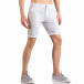 Бели мъжки къси панталони с италиански джобове ca050416-62 4