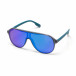 Слънчеви очила маска със синьо-зелени огледални стъкла it250418-3 2
