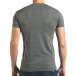 Сива мъжка тениска с метални капси отпред il140416-66 3