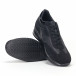 Мъжки черни комбинирани обувки с висока подметка it160318-38 4