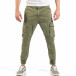 Мъжки рокерски карго панталони в зелено it260318-107 2
