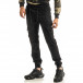 Мъжки черен Cargo Jogger панталон tr240420-35 4