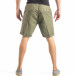 Мъжки зелени къси панталони от лен it040518-60 3