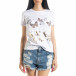 Дамска бяла тениска Summer Butterfly il080620-7 2