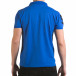 Мъжка синя тениска с яка с релефен надпис Super FRK il170216-21 3