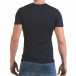 Мъжка синя тениска със сребристо-син принт il170216-43 3