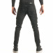Мъжки черни дънки с декоративни ципове it181116-61 3