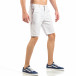 Мъжки basic къси панталони в бяло it260318-124 3