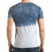 Синя мъжка тениска с надпис il140416-55 3