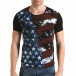 Мъжка черна тениска с Американското знаме il120216-11 2