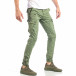Мъжки зелен карго панталон с кръпки it040518-22 4