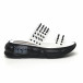Дамски прозрачни чехли черни шипове tr180320-9 3