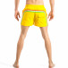 Мъжки жълт бански с трицветна лента it040518-93 4