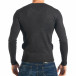 Мъжки сив пуловер изчистен модел it301017-57 3