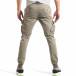 Мъжки бежов карго панталон с ластик на кръста it290118-44 4