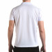 Мъжка бяла тениска с яка с надпис Franklin NYC Athletic il170216-31 3