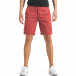 Мъжки червени къси панталони с малки черни точки it140317-155 2