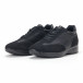 Мъжки черни комбинирани обувки с висока подметка it160318-38 3