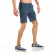 Мъжки къси карго панталони в синьо с дребен принт it260318-131 4